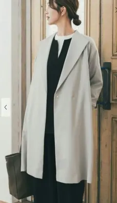 【未使用品】URBAN RESEARCH DOORS　ダブルクロスガウンコートのサムネイル