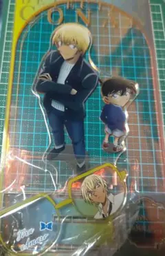 名探偵コナン　オーロラアクリルスタンド　安室透＆江戸川コナン＋安室透キーホルダー