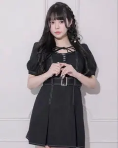 pium ベルトストライプワンピース - メルカリ