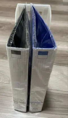 A4ファイルスタンドと 黒、青ツーリングファイル2冊セット