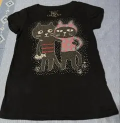 LALACUB 半袖　Tシャツ　フリーサイズ ブラック　ラインストーンのサムネイル