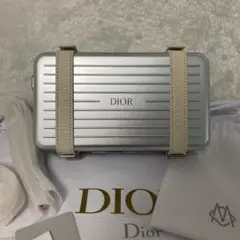 Dior ディオール リモワ パーソナルクラッチ ボディバッグ シルバー