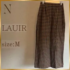 ◇値下げ◇LAUIR（ラウアー）｜ フロントボタンIラインチェックスカートのサムネイル