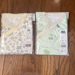 半額以下❗️ベビー肌着セット 花柄・恐竜柄 60