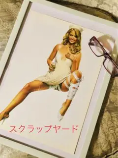空山基＊包帯ナース少女看護婦＊90sビンテージ＊A3額縁付き