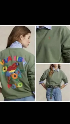 ラルフローレン　スウェット トレーナー　ポニー刺繍　バックロゴ