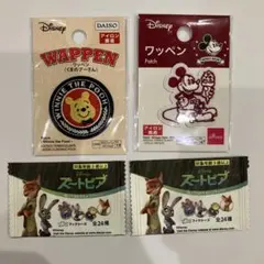ディズニー ワッペン 2点セット　ズートピア非売品貼ってはがせるエコワッペン