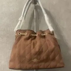 COACH コーチ エヴリン ブラウン ショルダー バッグ・キルティング
