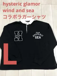 【美品L】hysteric glamor × ウィンダンシー　ラガーシャツ