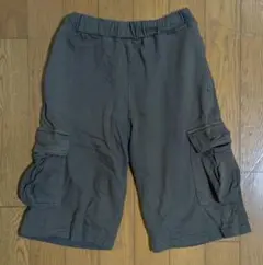 コットン100% グレー ハーフパンツ　カーゴパンツ