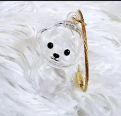 マルチーズ　犬の毛　キーホルダー　けだま ケース 収納 ペット　メモリアル　イヌ