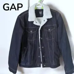 GAP ダークデニム ボアデニムジャケット