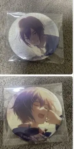 【58】KAITO グリッター缶バッジ カラフェス コラル