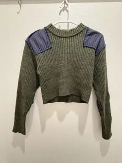 JUEMI リブニット クロップド丈