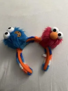 エルモとクッキーモンスター カチューシャ