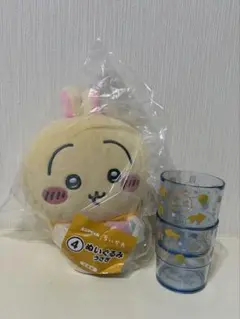 ちいかわ うさぎぬいぐるみ レトロコップセット エニマイくじのサムネイル