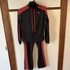 adidas ジャージ上下セット L ブラック/ピンク