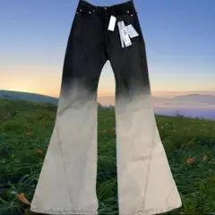 gradation wide flare pants archive y2k - メルカリ