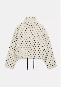 ZARA ザラ 水玉模様ボアジャケット