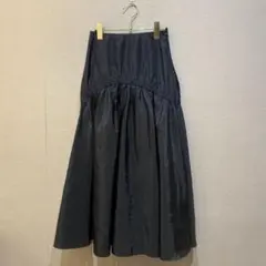 Mila Owen（ミラ オーウェン）シャーリングボリュームミディスカート