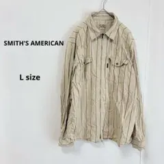 SMITH'S AMERICAN ジップアップジャケット　L ストライプのサムネイル