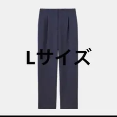 PLST プラステ　美脚パンツ　ネイビー　Lサイズ
