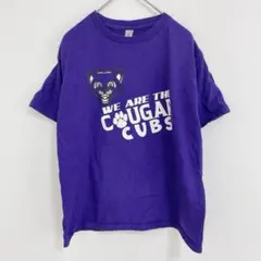 ギルダン Tシャツ【S】クルーネック 半袖 プリント 紫 パープル綿 お出かけのサムネイル