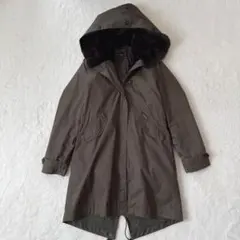 ウールリッチ リアルラビットファー モッズコート カーキ ジョンリッチ　M〜L