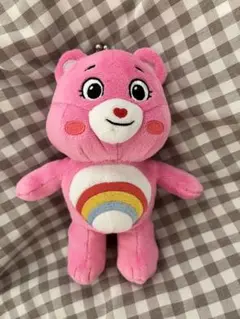 ケアベア　がまぐちぬいぐるみ　ピンク タイトー限定　ぬいぐるみマスコット