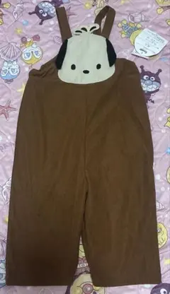 ポチャッコ　サロペット　100cm コーデュロイ　茶色