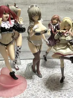 開封済み美少女フィギュア)着せ恋、宇崎ちゃん、学マスなど、プライズフィギュア5点