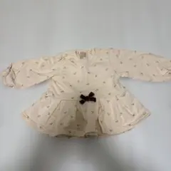 petit main 花柄フリル長袖トレーナー90cm