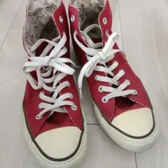 CONVERSE レッド ハイカットスニーカー
