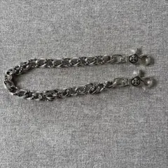 【美品】SAINT LAURENT スクロールチェーンブレスレット 黒ずみ加工 美品】SAINT LAURENT スクロールチェーンブレスレット 黒ずみ加工