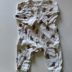 アプレレクール クマ柄ロンパース 80cm