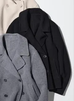 ダブルフェイスショートコートリラックスフィット