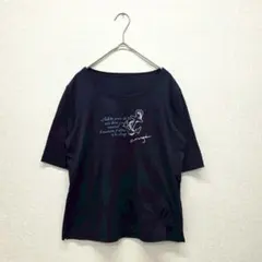 クリスチャンオジャール トップス カットソー Tシャツ 半袖 ブラック L
