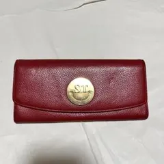 Samantha Thavasa サマンサタバサ レザー 長財布 レッド 牛革