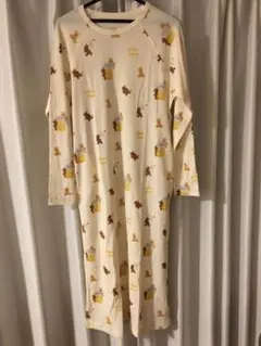 ジェラートピケ はちみつベア柄ワンピース はちみつベア柄ワンピース(ワンピース)｜ルームウェア・パジャマ