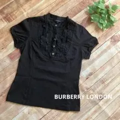 BURBERRY LONDON バーバリーロンドン 半袖フリルシャツノバチェック