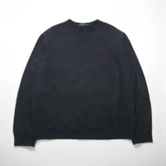 Polo Ralph Lauren 前V スウェット トレーナー XL グレー
