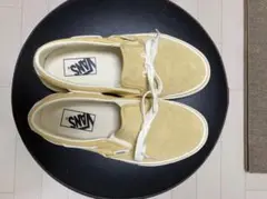 VANS ベージュ スエード スリッポン