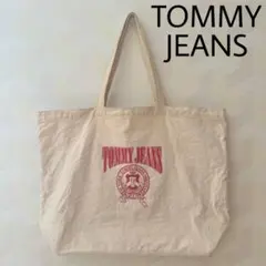 TOMMY JEANS トミー ジーンズ キャンバス トートバッグ ホワイトのサムネイル