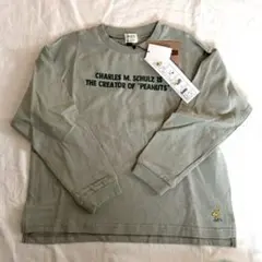新品　F.O.KIDS エフオーキッズ　スヌーピー　ロンT ミント　120