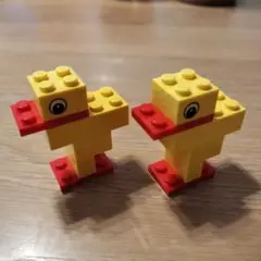 LEGO アヒル型ブロック 2体セット