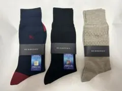 BURBERRY ソックス 5足セット ネイビー/ブラック/ベージュ/レッド