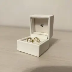 【極美品】4℃ ゴールド パールピアス アクセサリー