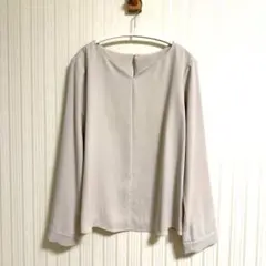 【美品】NATURAL BEAUTY BASIC ハートネックブラウス