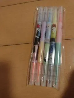 アニメキャラクター カラーペン 6本セット