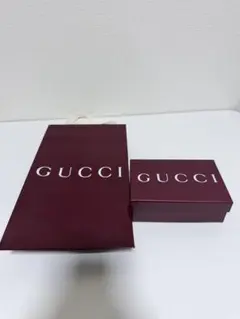 GUCCI 箱ロゴ入り紙袋 小型 紙袋 箱のみ